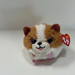 Ty Puffies (Beanie Balls) Plush - TANNER the Brown Dog (4 inch)
